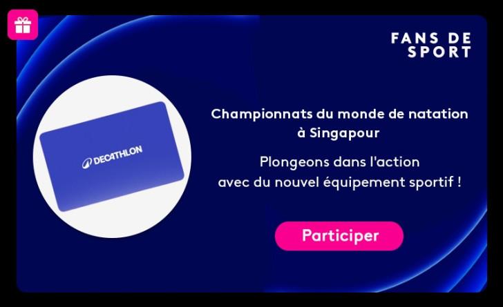 Jeu Championnats du monde de natation